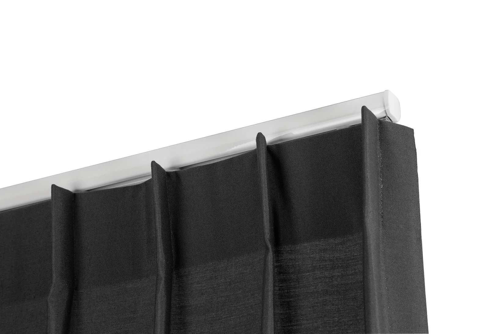 4400 Hand-Drawn Curtain Tracks profile 360 view rail grey white