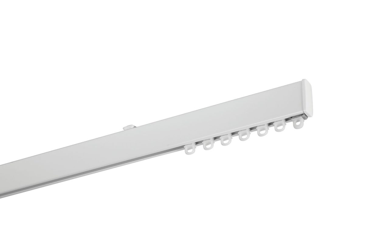 4100 Hand-Drawn Curtain Tracks profile rails white gliders